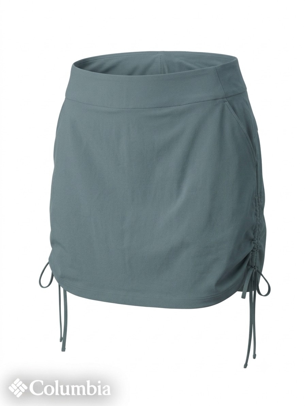 Columbia All Seasons Ruched Skort Womens Large L Blue Hike Trail Travel Tennis